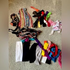 Head Band Lot Hippie Boho Hair Head Bands Multi Color Patterns